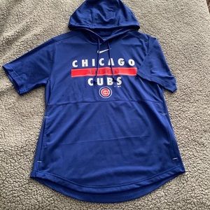 Chicago Cubs Shortsleeved Hooded Shirt